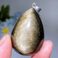 Cooper Silver Plated Golden Obsidian Drop Pendant Crystal Healing Bulk Wholesale
