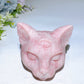 3.3" Pink Opal Cat Carving Crystal Healing Bulk Wholesale