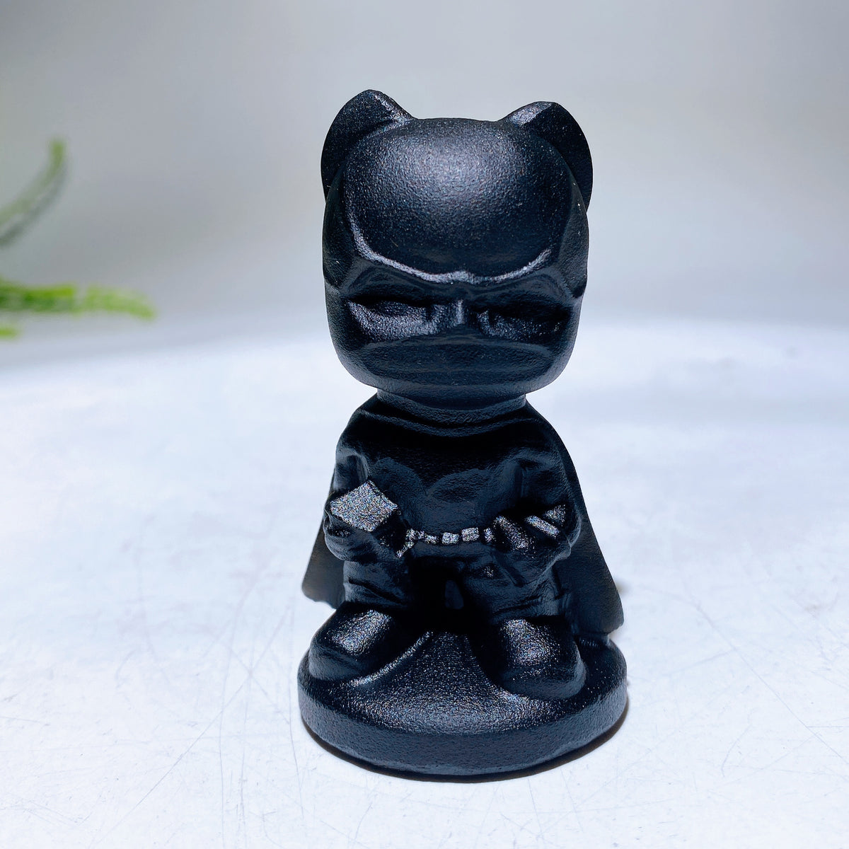 Black Obsidian Bat Man Crystal Carvings Wholesale Crystals