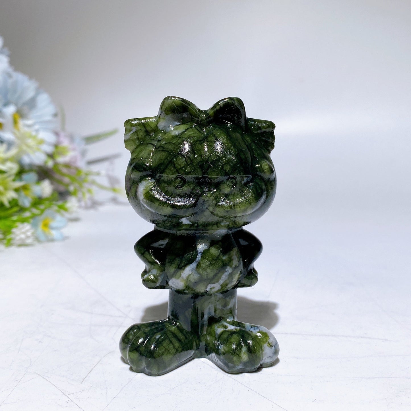 3.1" Crystal Garfield Carving Crystal Healing Bulk Wholesale