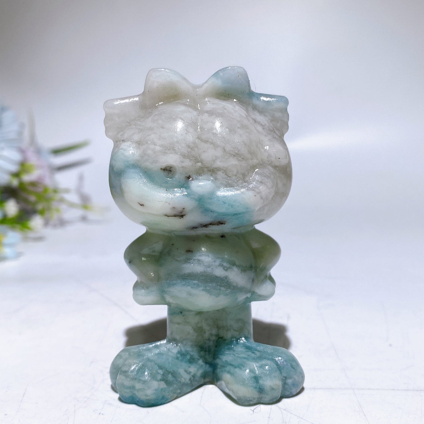 3.1" Crystal Garfield Carving Crystal Healing Bulk Wholesale