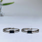 Cooper Silver Plated Black Spinel Ring Crystal Healing Bulk Wholesale