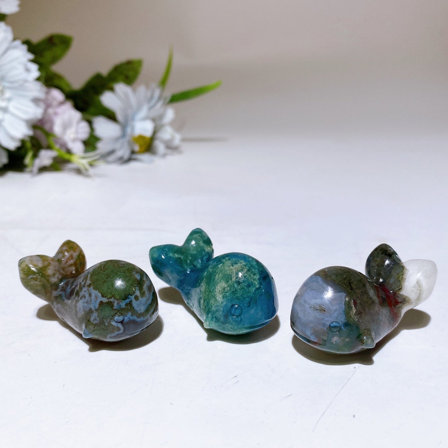 1.6" Crystal Whale Carving Crystal Healing Bulk Wholesale