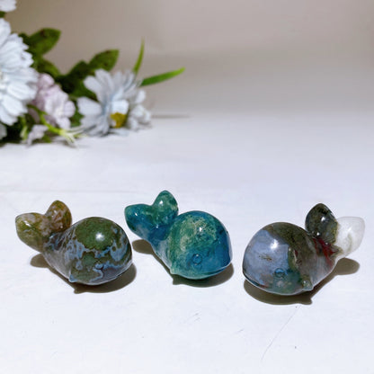 1.6" Crystal Whale Carving Crystal Healing Bulk Wholesale