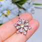 Cooper Silver Plated Spinning Snowflake Pendant Crystal Healing Bulk Wholesale