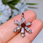 Cooper Silver Plated Spinning Snowflake Pendant Crystal Healing Bulk Wholesale