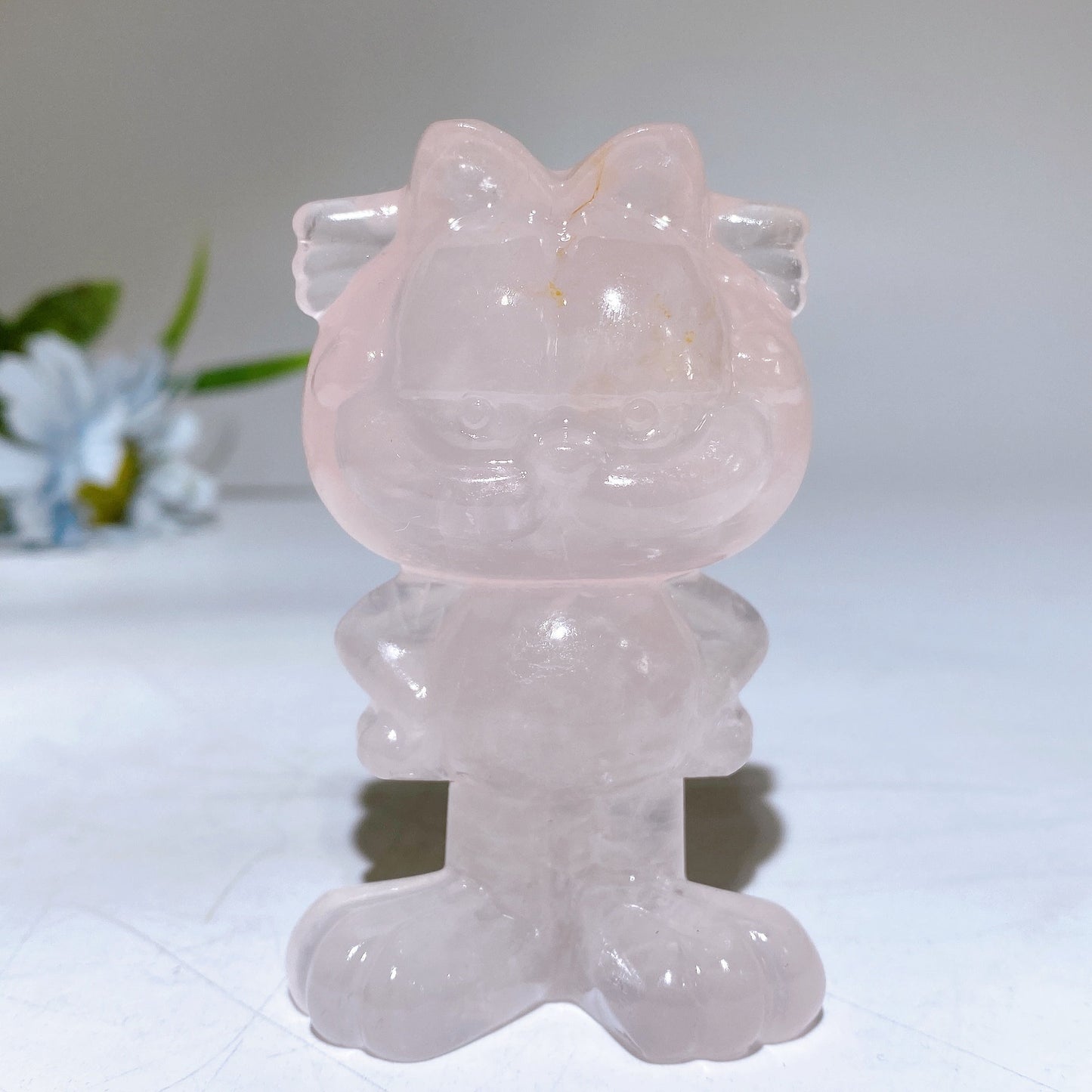 3.1" Crystal Garfield Carving Crystal Healing Bulk Wholesale