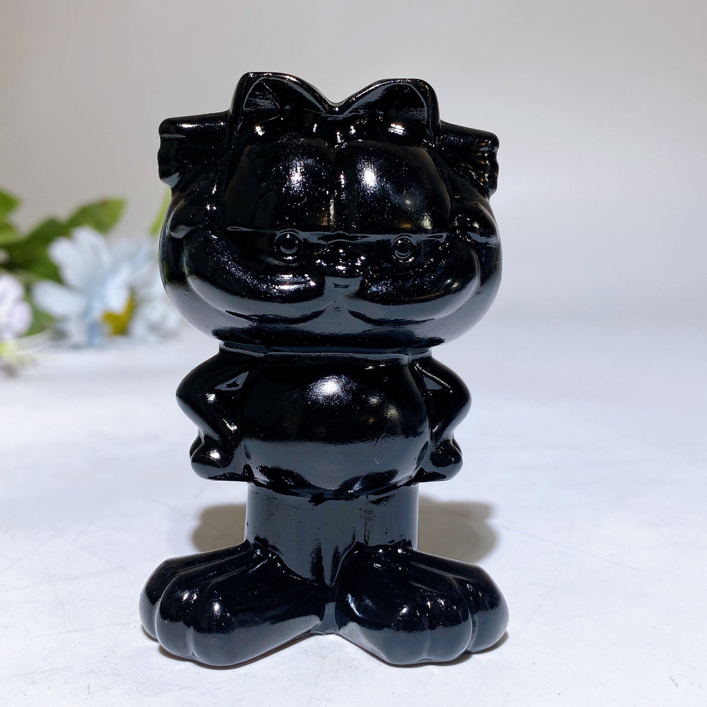 3.1" Crystal Garfield Carving Crystal Healing Bulk Wholesale