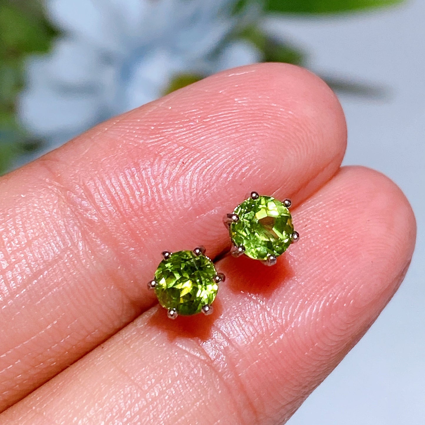 925 Silver Crystal Ear Stud Crystal Healing Bulk Wholesale