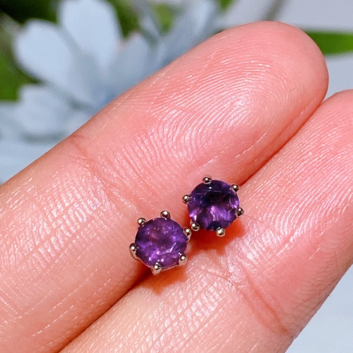 925 Silver Crystal Ear Stud Crystal Healing Bulk Wholesale