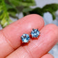 925 Silver Crystal Ear Stud Crystal Healing Bulk Wholesale