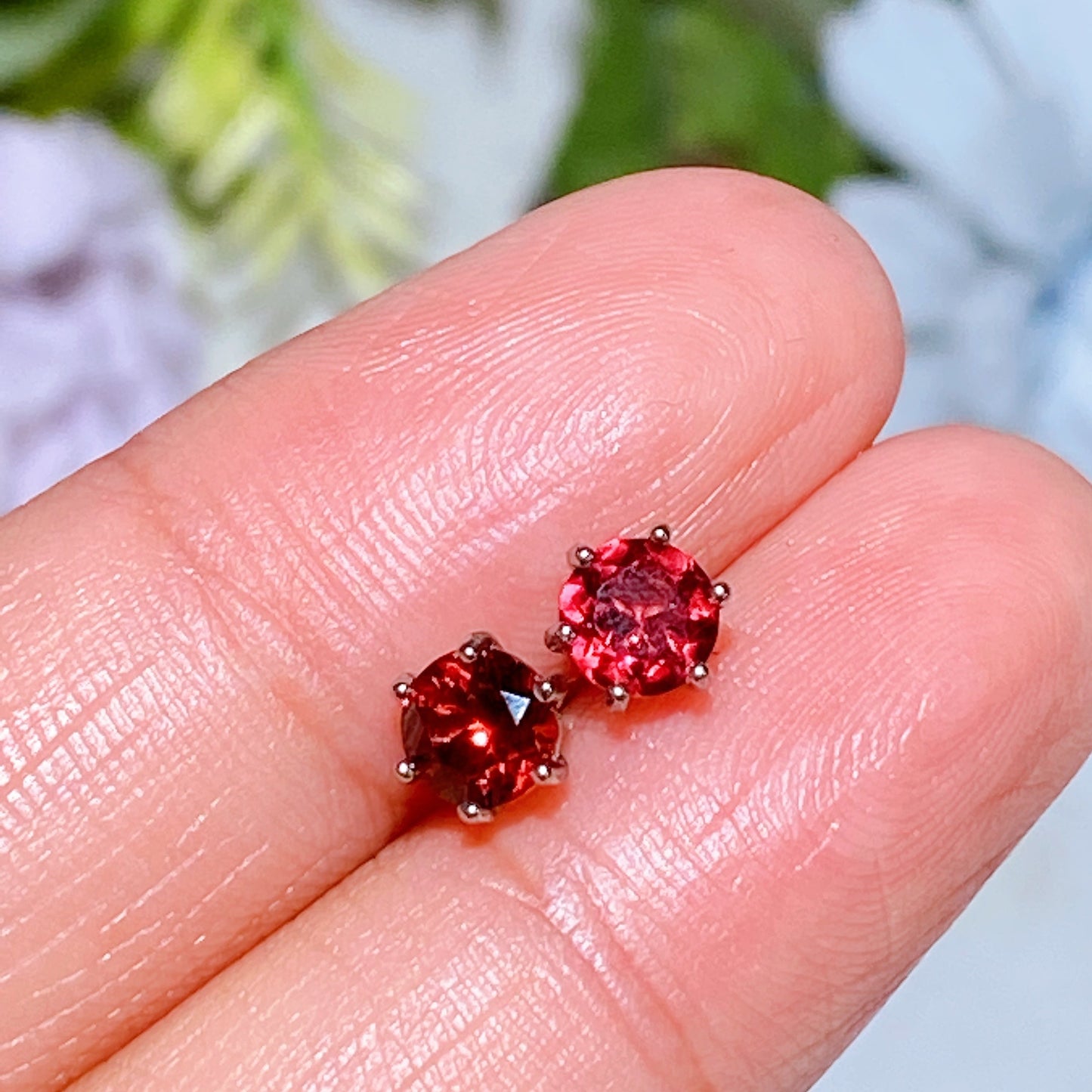 925 Silver Crystal Ear Stud Crystal Healing Bulk Wholesale