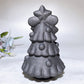 4.6" Schungite Christmas Tree Carving Crystal Healing Bulk Wholesale