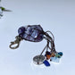 Crystal Key Chain with Chakra Chips Tassel & Metal Life Tree Decor Crystal Healing Bulk Wholesale