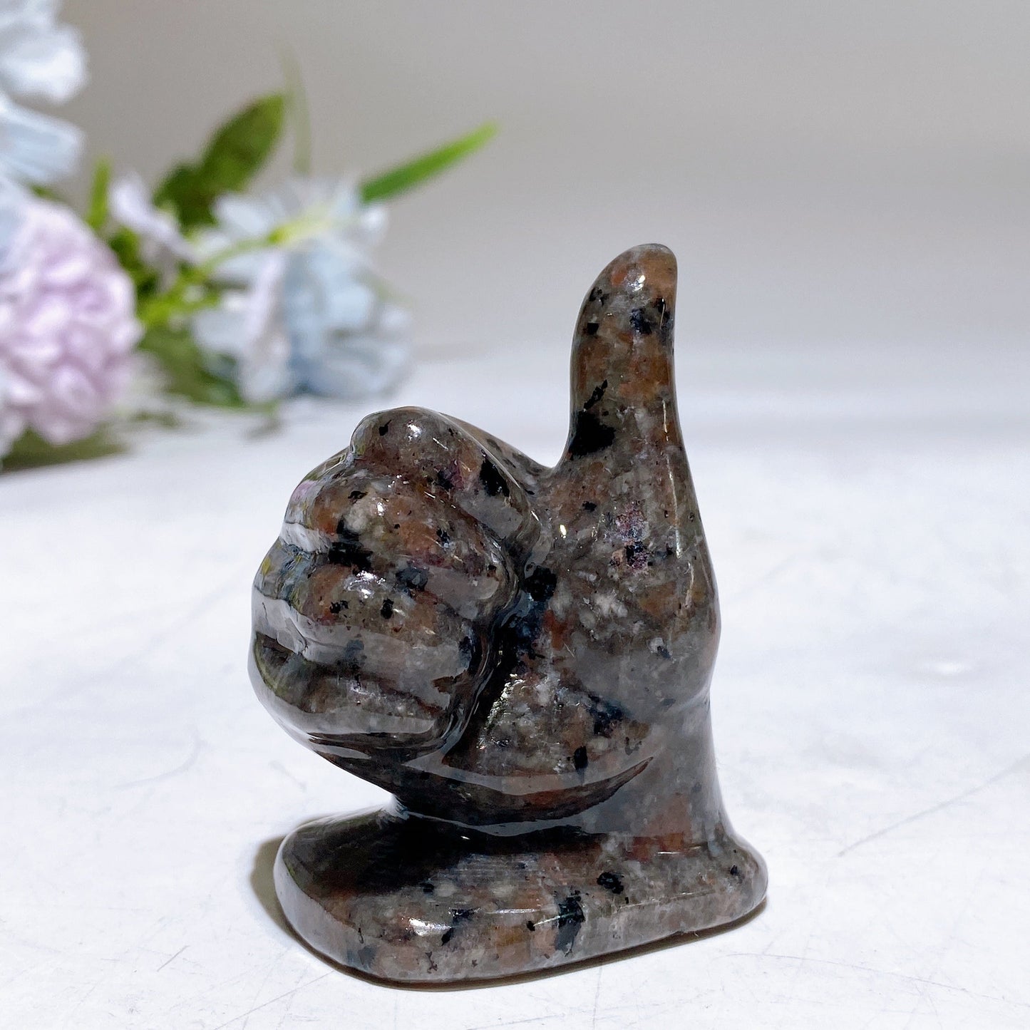 2.2" Crystal Hand Gesture Carving Crystal Healing Bulk Wholesale