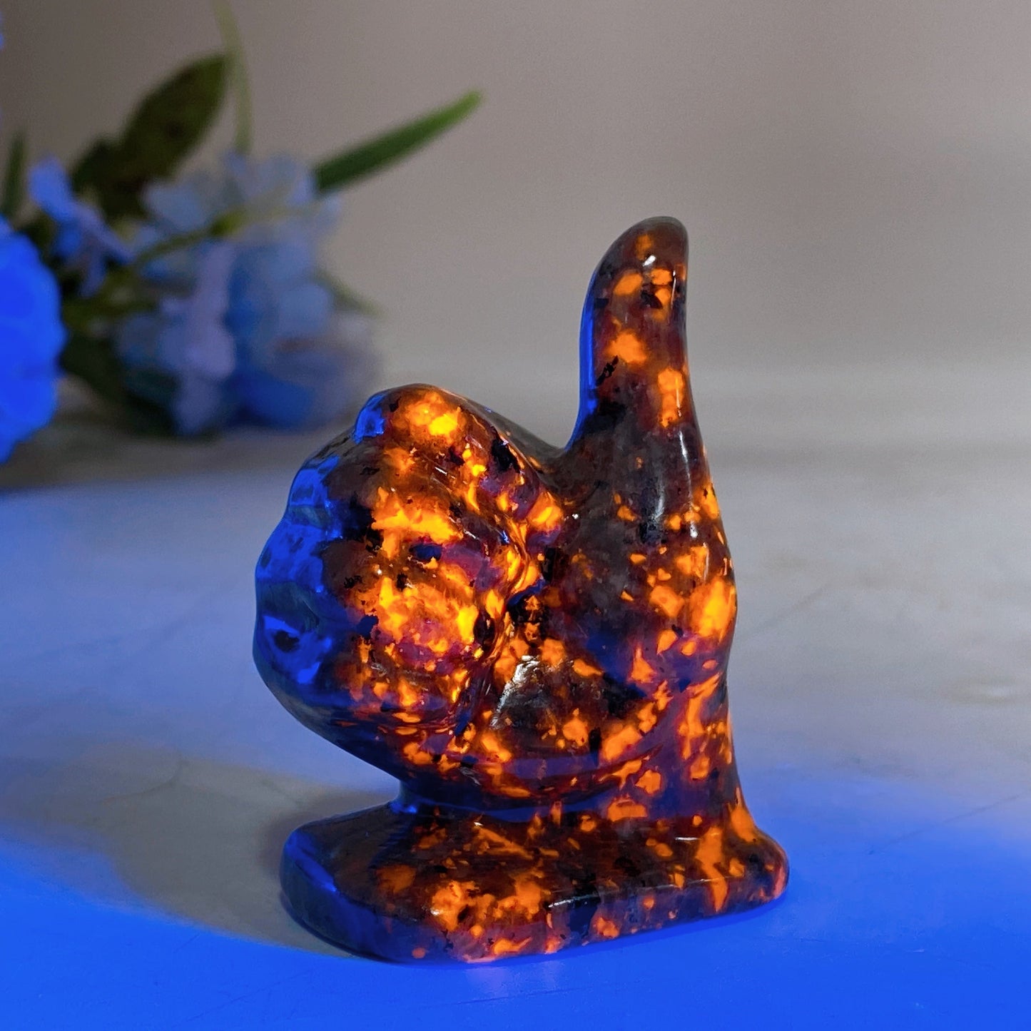 2.2" Crystal Hand Gesture Carving Crystal Healing Bulk Wholesale
