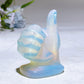 2.2" Crystal Hand Gesture Carving Crystal Healing Bulk Wholesale