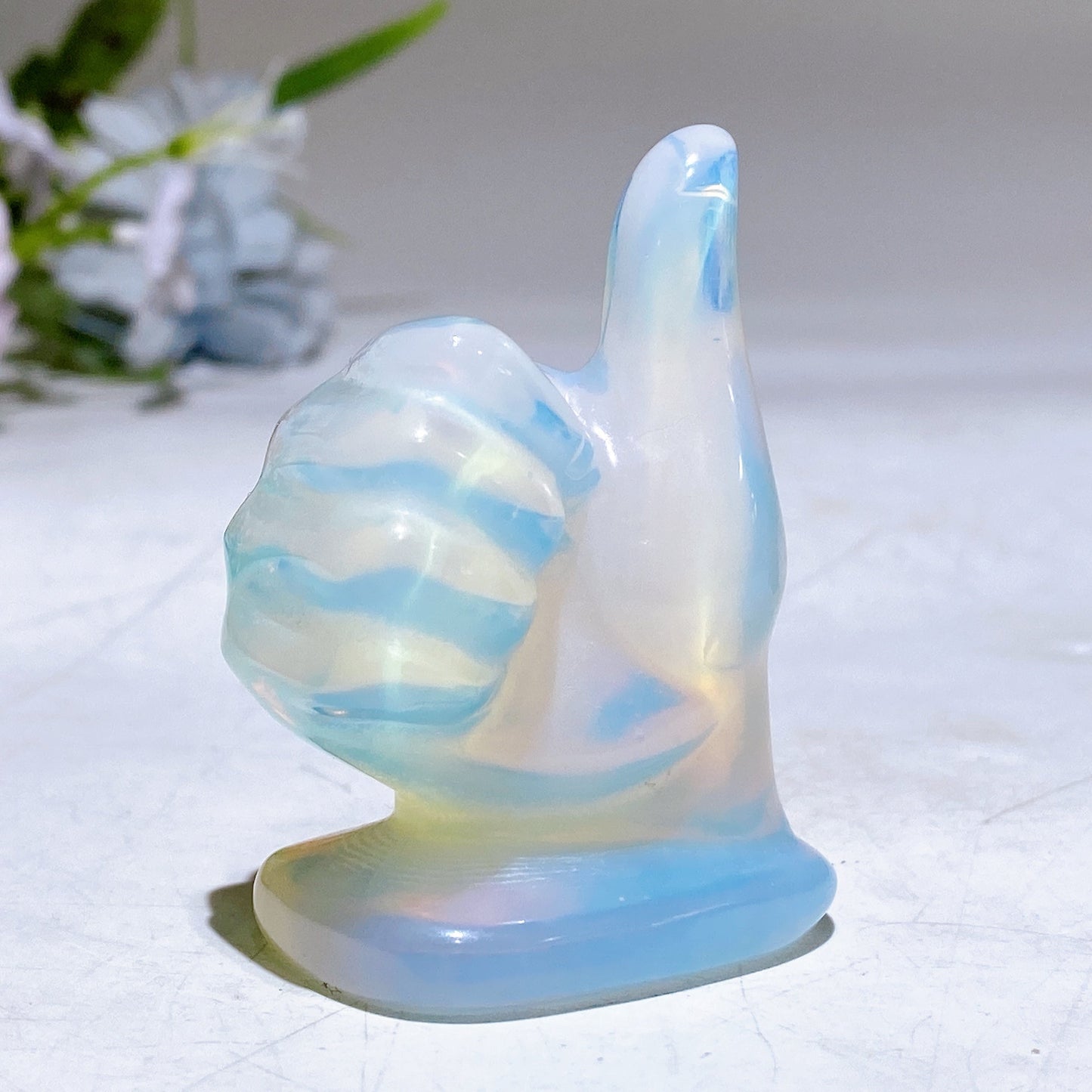 2.2" Crystal Hand Gesture Carving Crystal Healing Bulk Wholesale