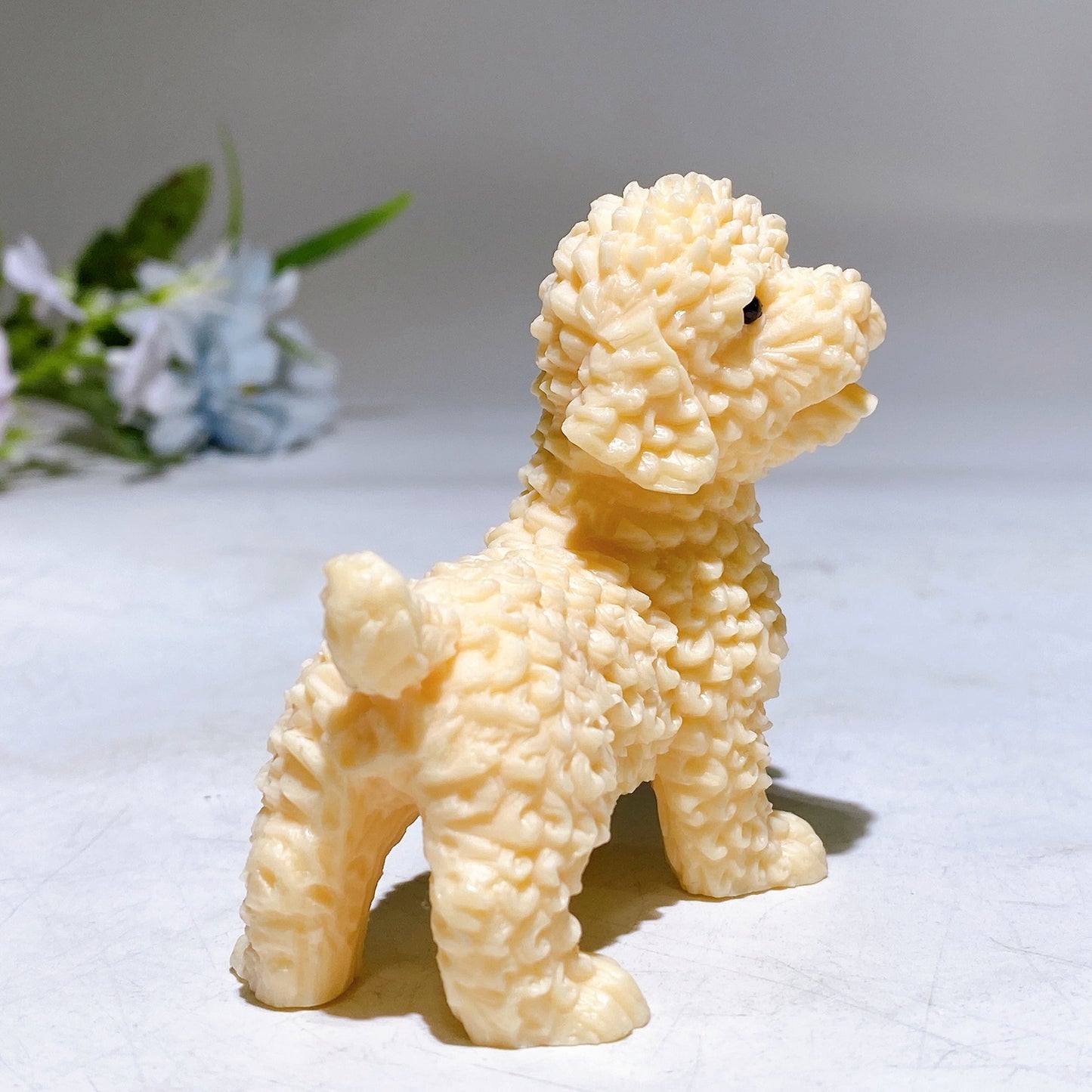 2.6" Ivory Nut Dog Carving Crystal Healing Bulk Wholesale