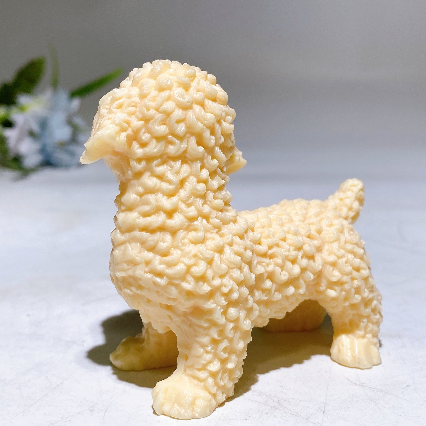 2.6" Ivory Nut Dog Carving Crystal Healing Bulk Wholesale