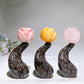 4.6" Crystal Flower with Yooperlite Steam Carving Crystal Healing Bulk Wholesale