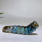 3.2"-3.6" Labradorite Caterpillar Carving Crystal Healing Bulk Wholesale