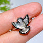 Cooper Silver Plated Rainbow Shell Eagle Ring Crystal Healing Bulk Wholesale