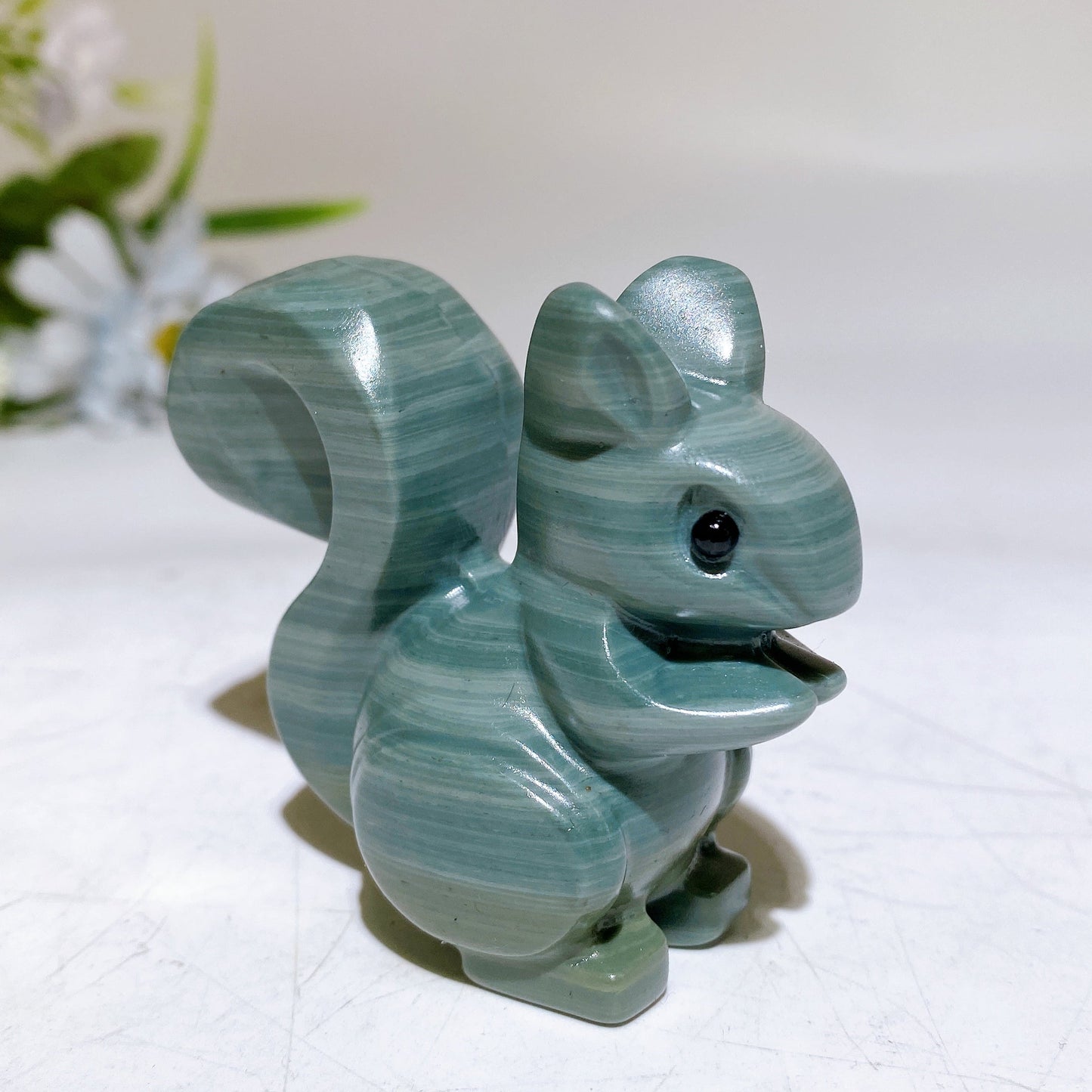 2.4" Crystal Squirrel Carving Crystal Healing Bulk Wholesale