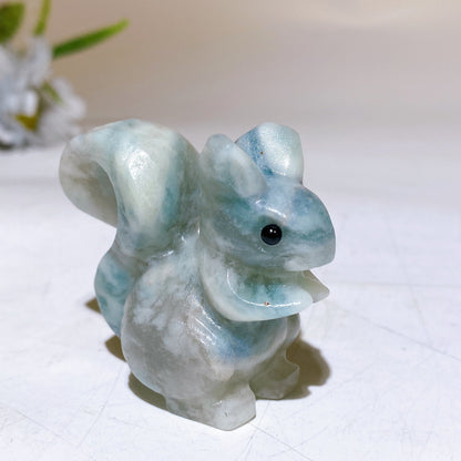 2.1“ Crystal Squirrel Carving Crystal Healing Bulk Wholesale