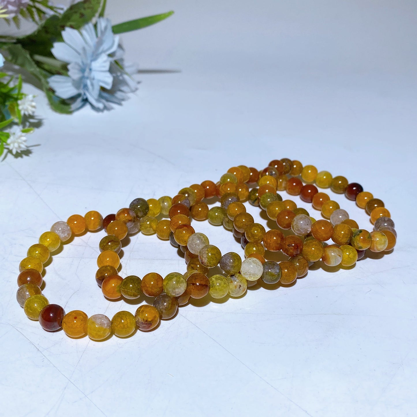 8mm Agate Bracelet Crystal Healing Bulk Wholesale