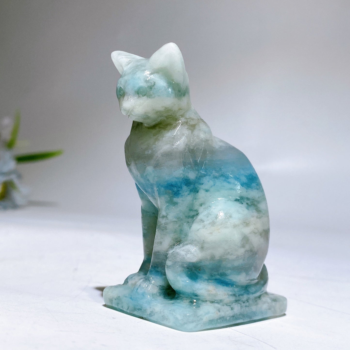 2.6" Crystal Cat Carving Crystal Healing Bulk Wholesale