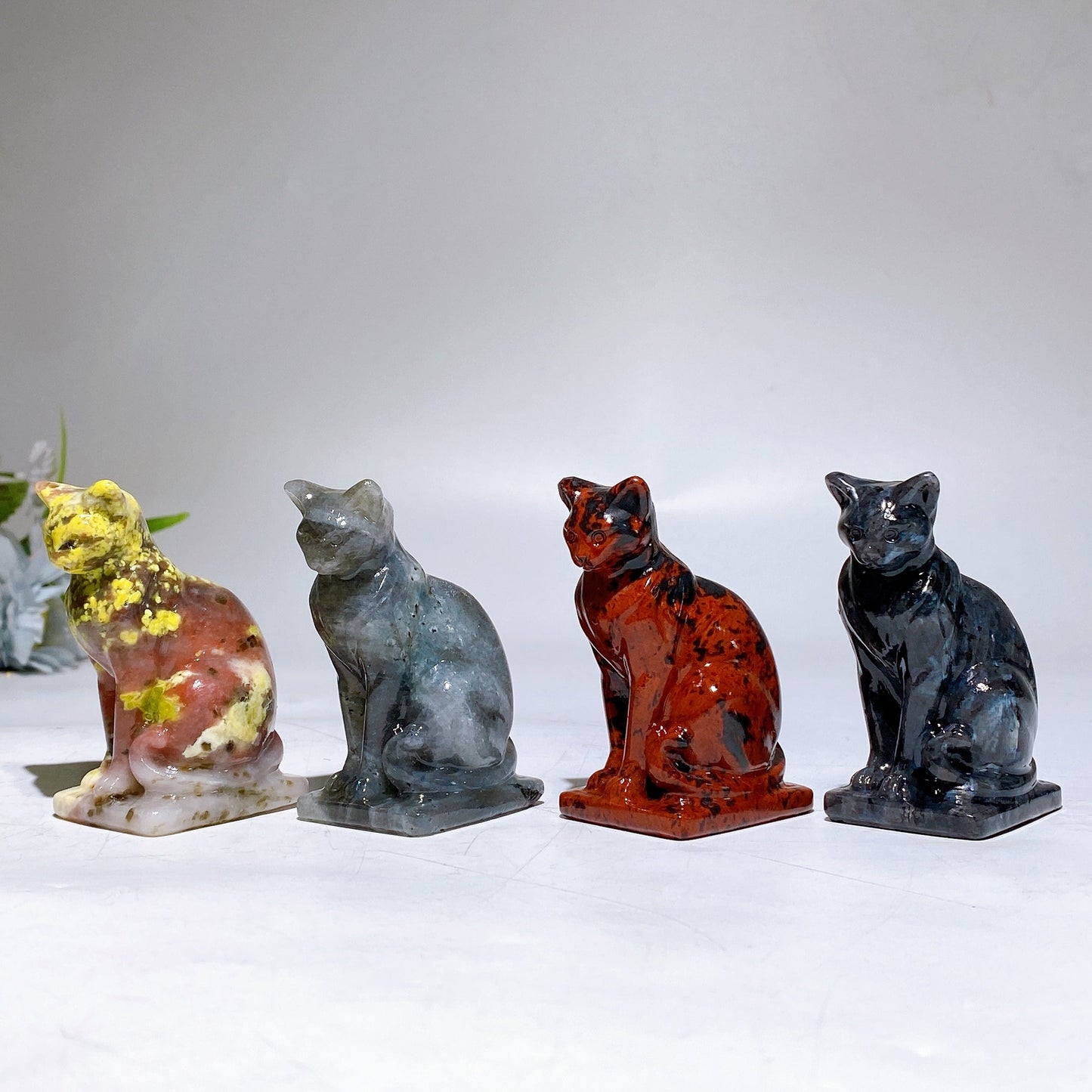 2.6" Crystal Cat Carving Crystal Healing Bulk Wholesale