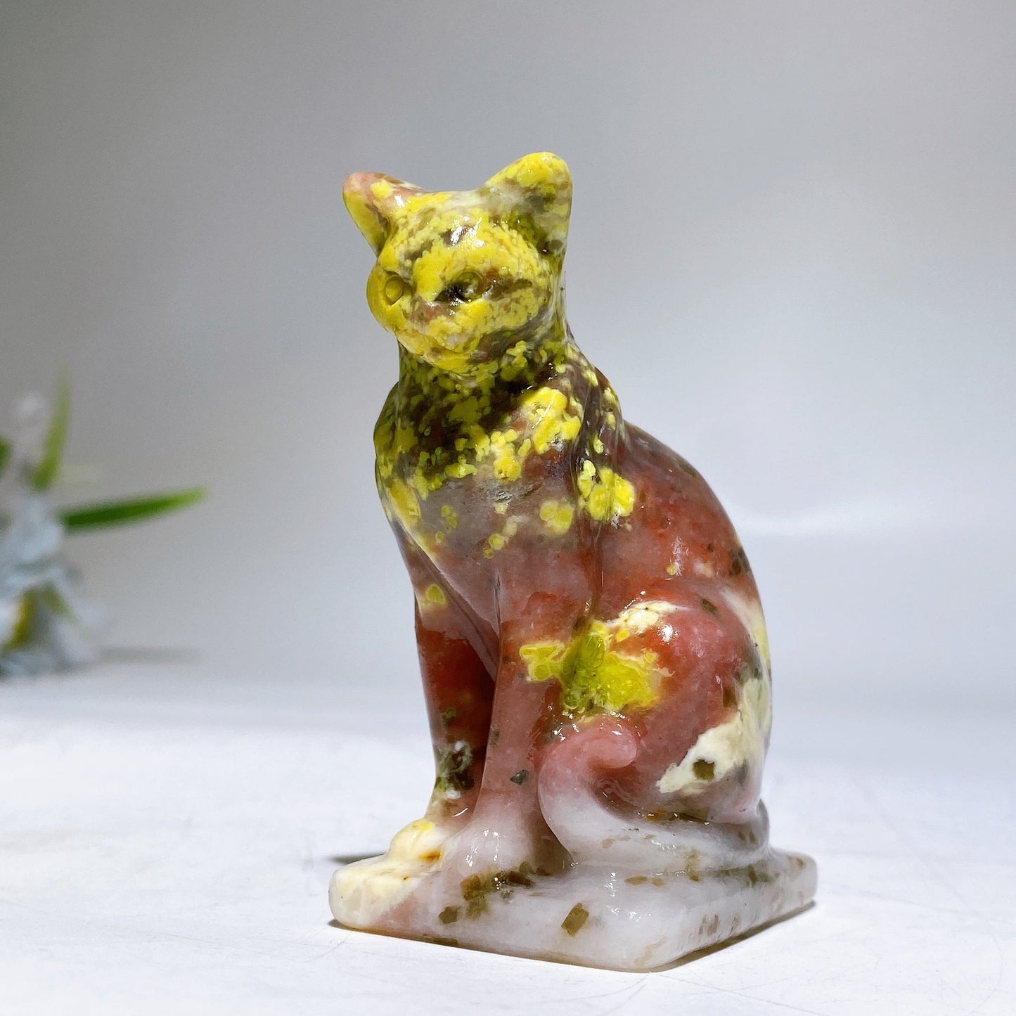 2.6" Crystal Cat Carving Crystal Healing Bulk Wholesale