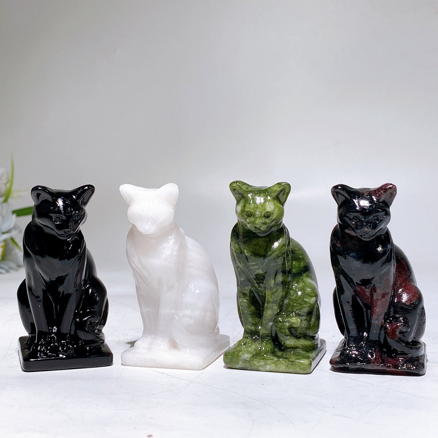 2.6" Crystal Cat Carving Crystal Healing Bulk Wholesale