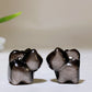 Drilled Silver Obsidian Carvings for Bracelet Necklace DIY Crystal Healing Bulk Wholesale