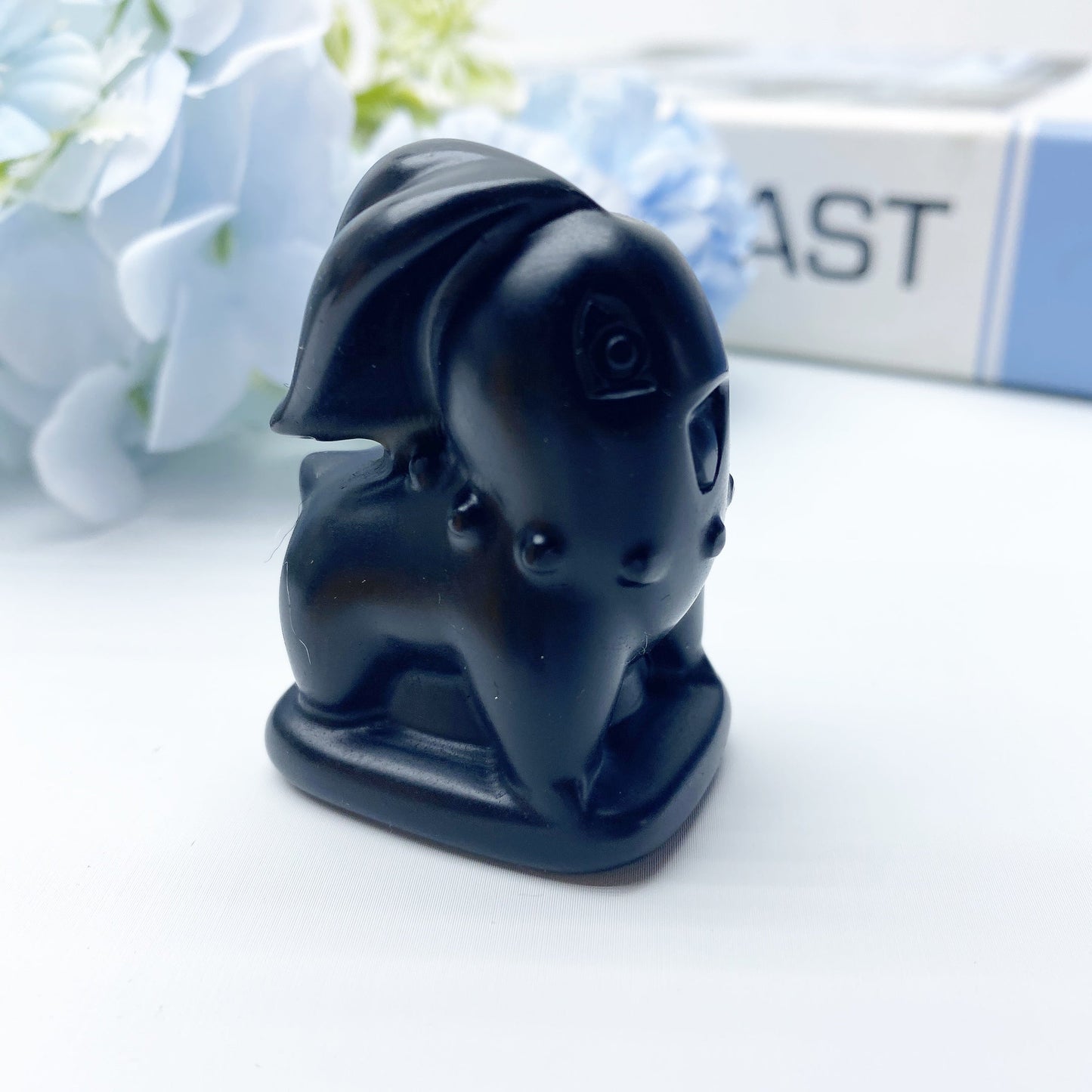 2.0" Mixed Crystal Chikorita Pokemon Carvings Bulk Wholesale