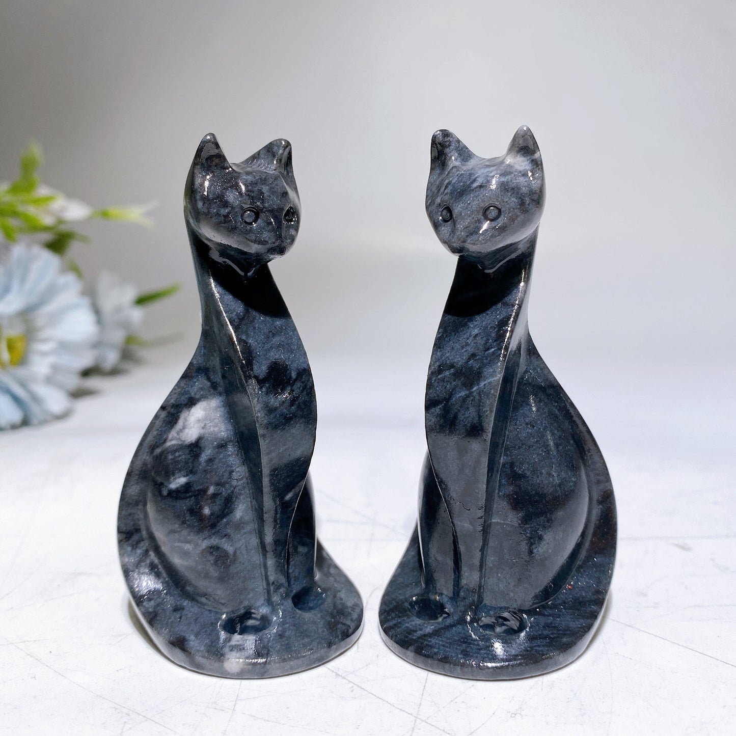 3.1" Crystal Cat Carving Crystal Healing Bulk Wholesale