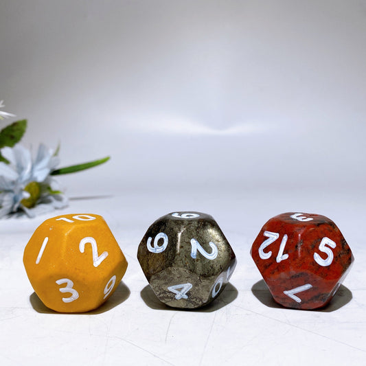 35mm Crystal 10 Faces Dice Carving Crystal Healing Bulk Wholesale