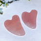 3.1" Rose Quartz Guasha Board Carving Crystal Healing Bulk Wholesale