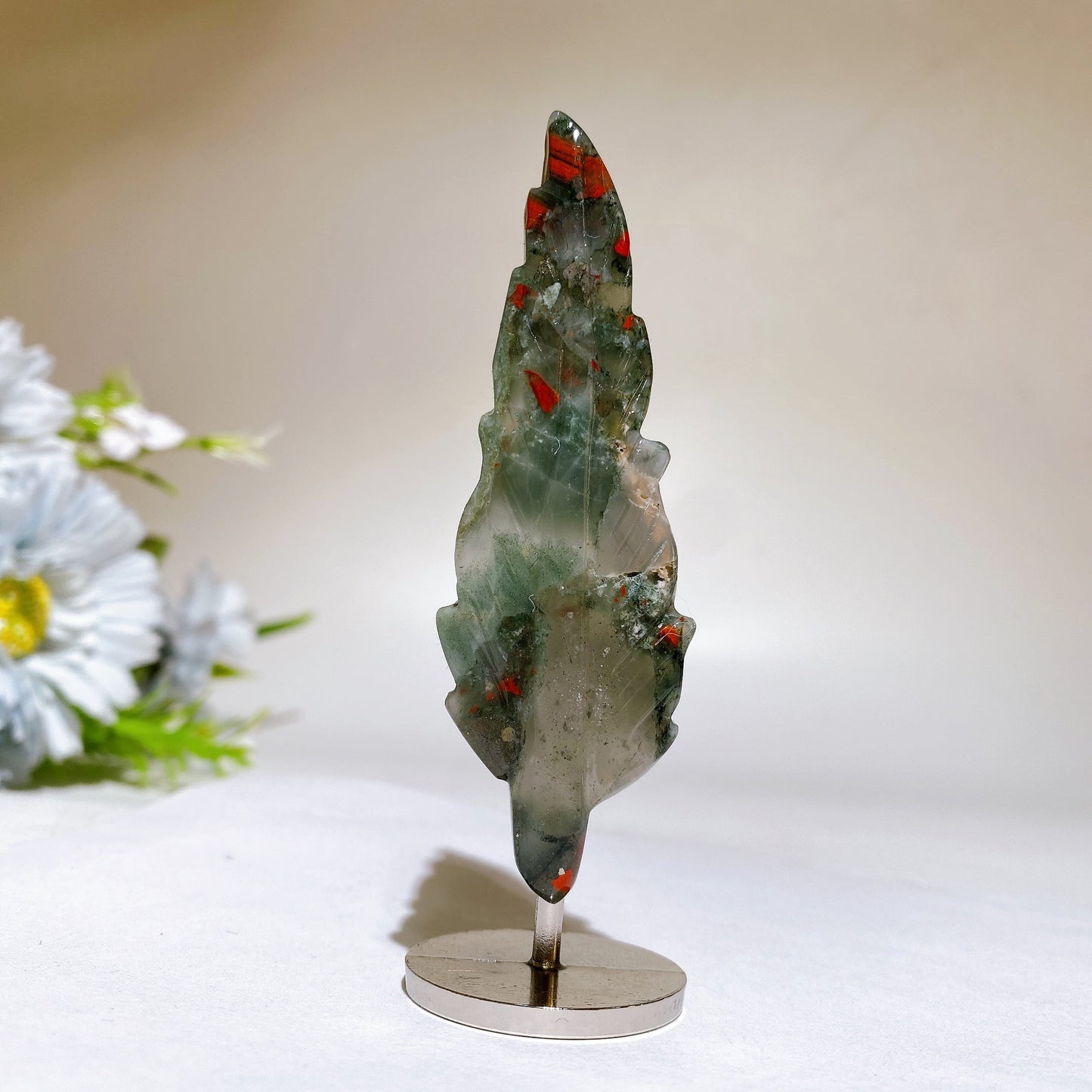 3.5"-3.8" Feather Carving with Stand Crystal Healing Bulk Wholesale