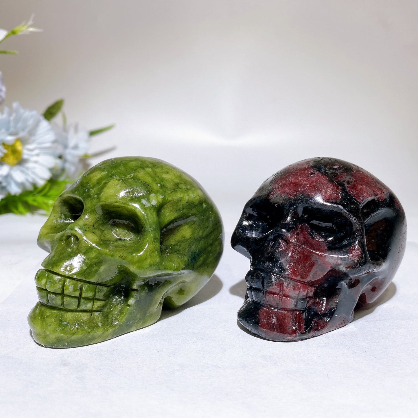 3.0" Serpentine Garnet Carving Crystal Healing Bulk Wholesale