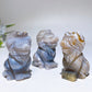 2.1” Banded Agate Lion Carving Crystal Healing Bulk Wholesale