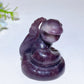 1.9“ Purple Mica Snake Carving Crystal Healing Bulk Wholesale