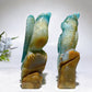 14cm Unique Sky Blue Parrot  Bird Carving Crystal Healing Bulk Wholesale