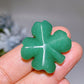 25mm Green Aventurine Four Leaf Clover Carving Crystal Healing Bulk Wholesale