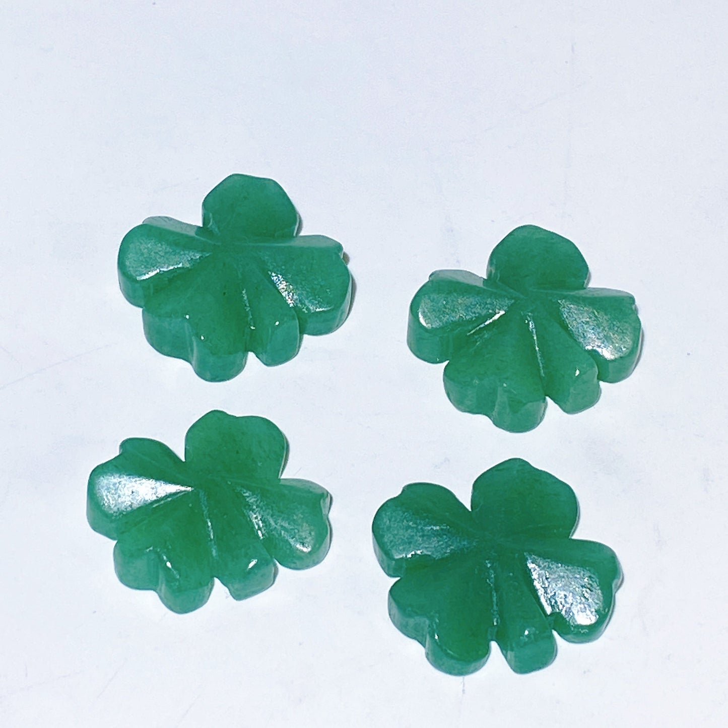 25mm Green Aventurine Four Leaf Clover Carving Crystal Healing Bulk Wholesale