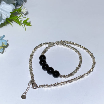 Hematite Chips with Crystal Decor Neckalce Crystal Healing Bulk Wholesale