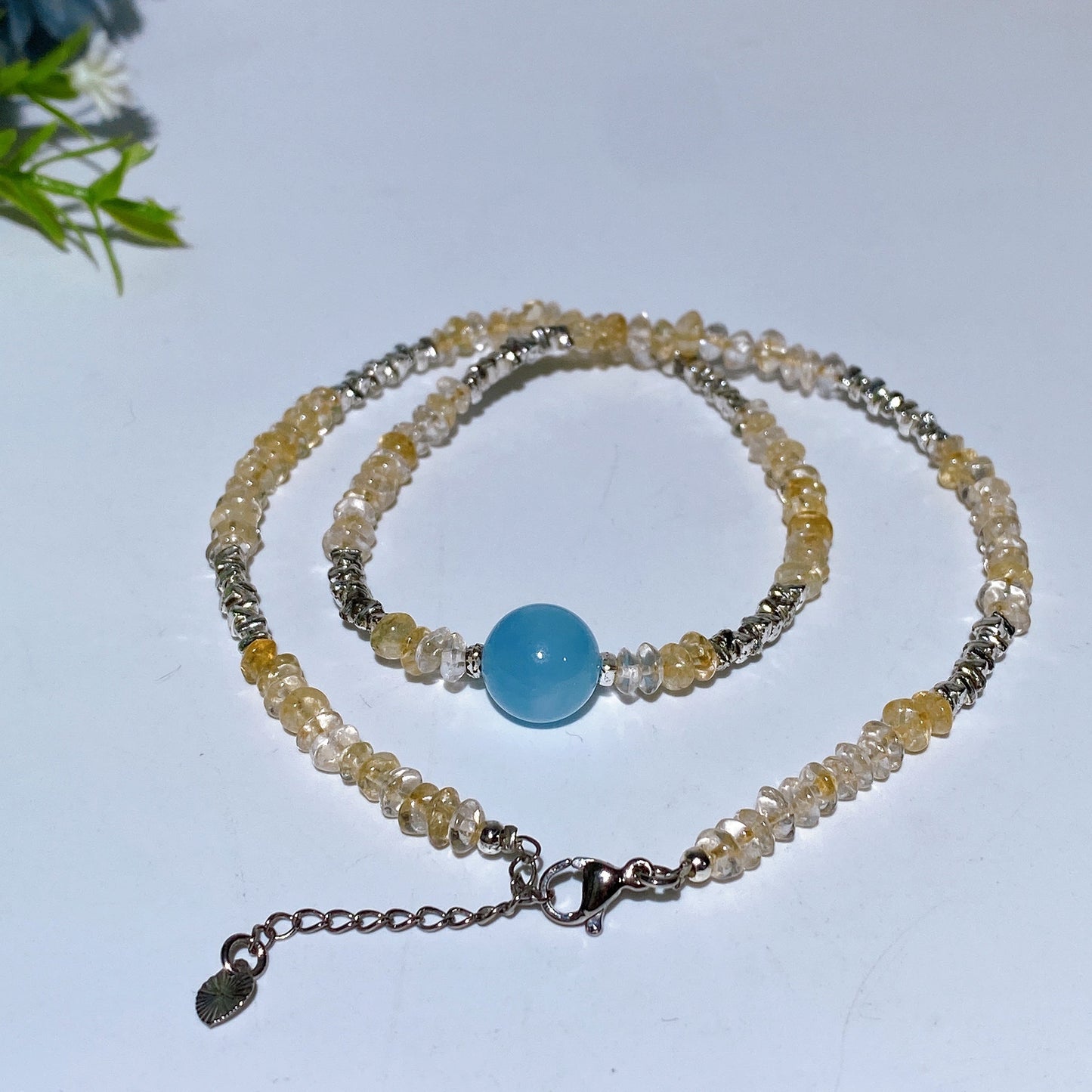 Hematite Chips with Crystal Decor Neckalce Crystal Healing Bulk Wholesale