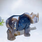 5.5" Unique Agate Rhinoceros Carving Crystal Healing Bulk Wholesale
