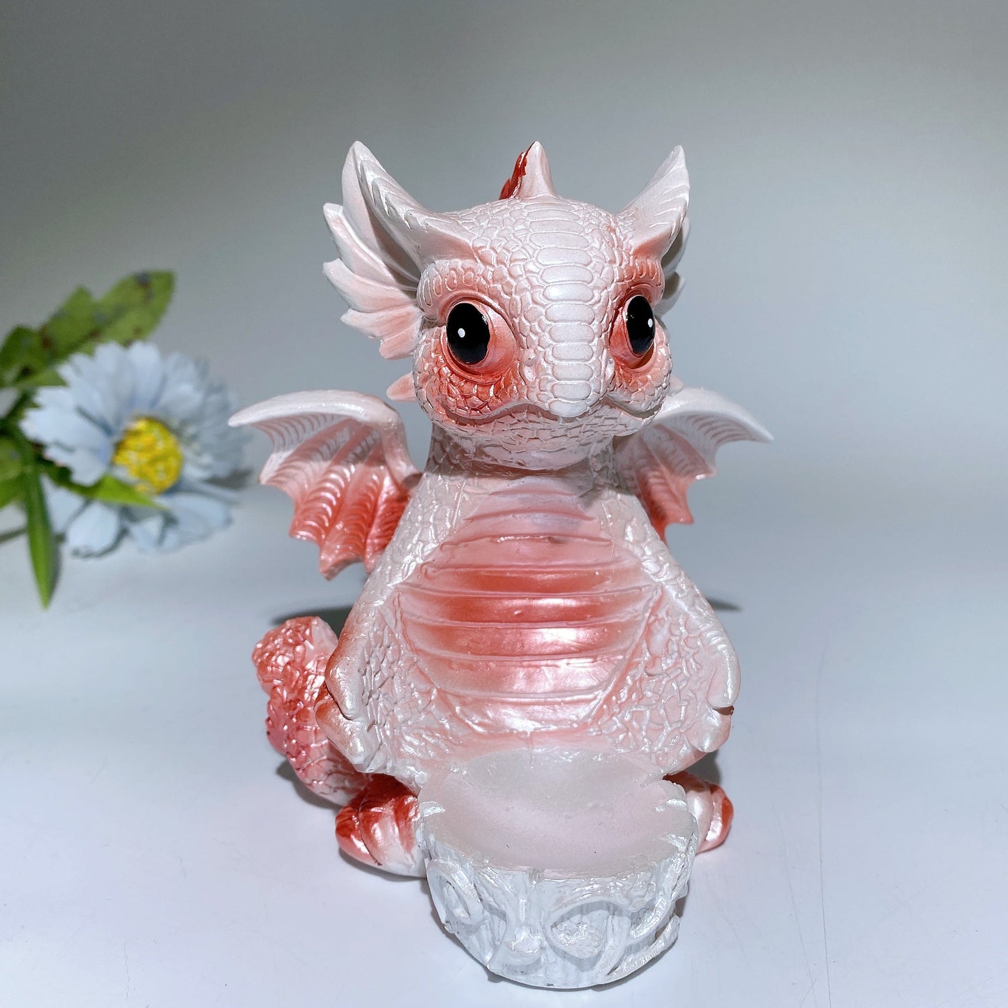 12cm Resin Dragon Stand for Sphere Crystal Healing Bulk Wholesale